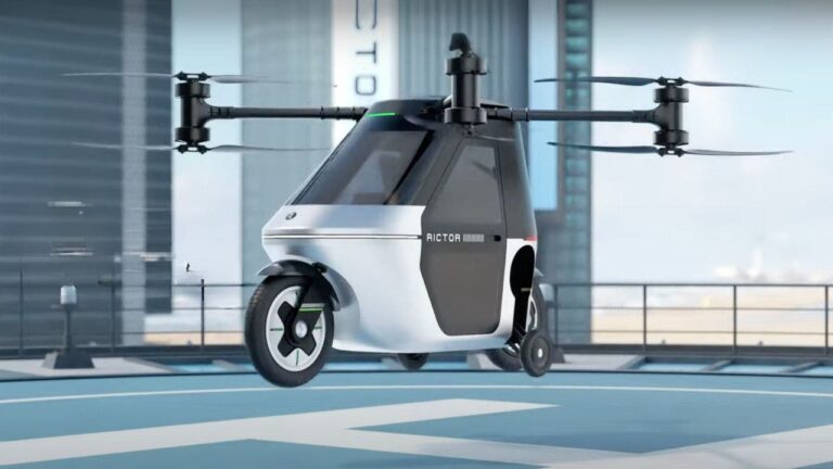 This flying motorcycle can take you from traffic to the sky in minutes.