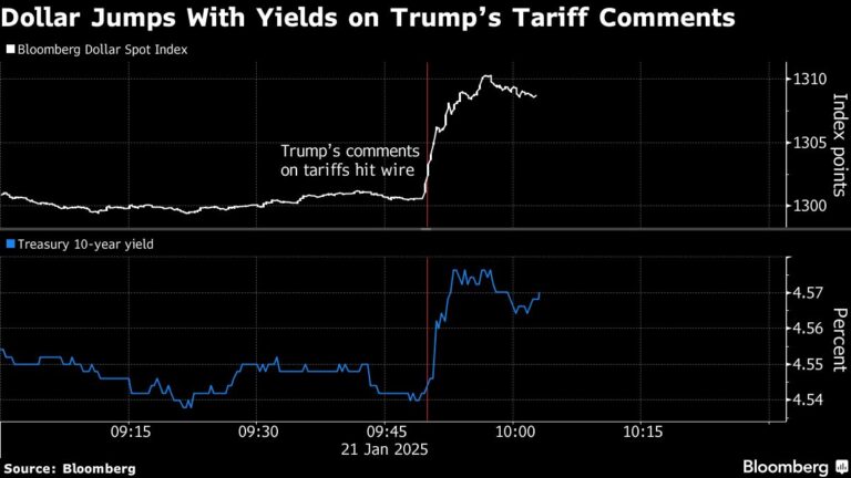 Dollar gains as Trump sees more tariffs on Canada, Mexico