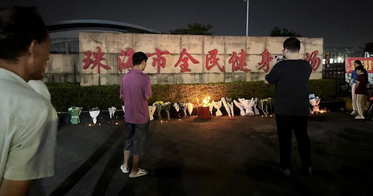 China has executed two people it says killed at least 43 people in an attack on a car.