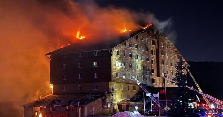 At least 66 killed in ski hotel fire in Turkey – The National