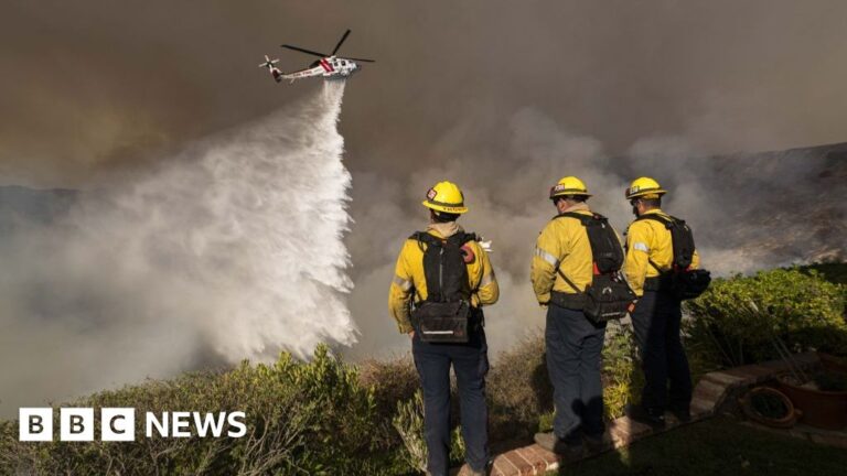 LA firefighters desperately try to contain the monster Palisades fire.