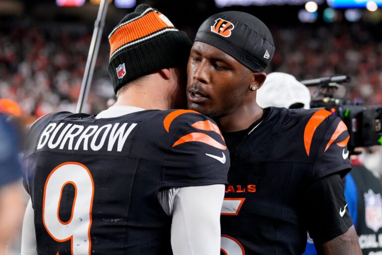 Joe Burrows Doubles Over $21,800,000 For Bengals Message Tee Higgins’ Future In Cincinnati