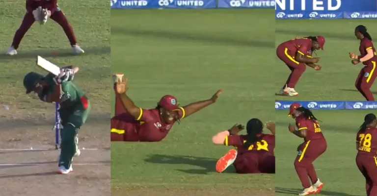 WATCH: Aaliyah Alley celebrates with Kiana Joseph after dismissing Fariha Trisna in 2nd ODI.