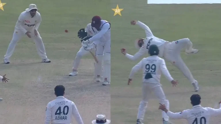 Salman Agha takes a blinder to eliminate Kevin Sinclair in PAK vs WI 1st Test