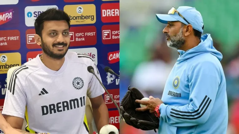 Axar Patel has surprisingly refused to accept the addition of Sitanshu Kottak as India’s coach for the season.