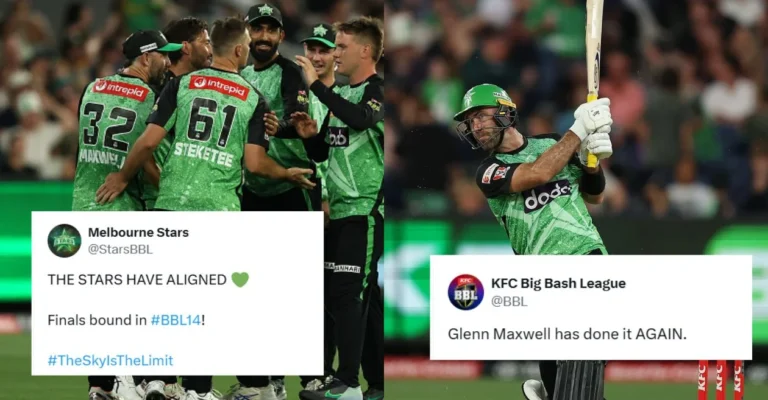 BBL|14 (Twitter Reactions): Glenn Maxwell sends Melbourne Stars into the playoffs with a win over Hobart Hurricanes.