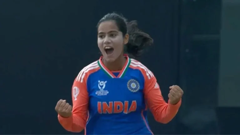 Vaishnavi Sharma took an amazing hat-trick to register 4-1-5-5 figures in the ICC Under-19 T20 World Cup 2025.