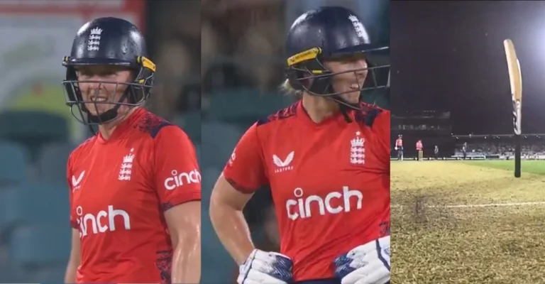 Women’s Ashes 2025 (WATCH): Heather Knight throws bat in frustration after umpires stop play in AUS vs ENG 2nd T20I final