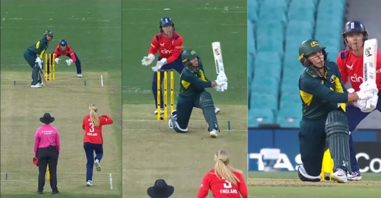 WATCH: Phoebe Lichfield bounces back to break Sarah Glenn’s six-high stand in 1st T20I- AUS-W vs ENG-W