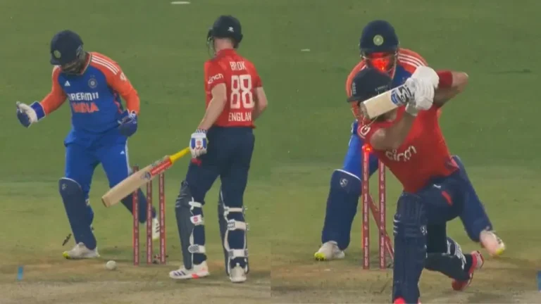 Varun Chakraborty bamboozles Harry Brook, Lim Livingstone in 1st T20I with stunning delivery