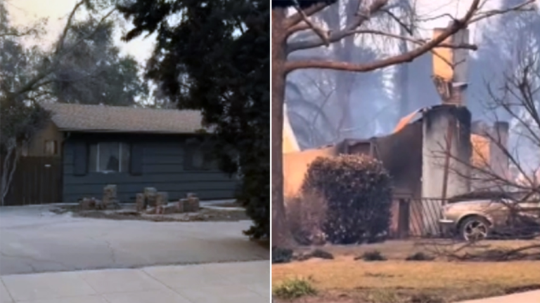 A California resident’s home is the only one left on the block after the LA wildfires.