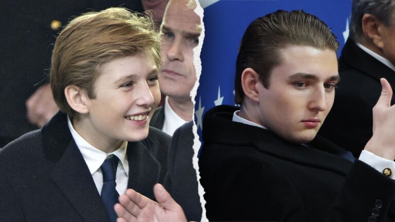 18-year-old Barron Trump attends his father’s inauguration. See his life so far