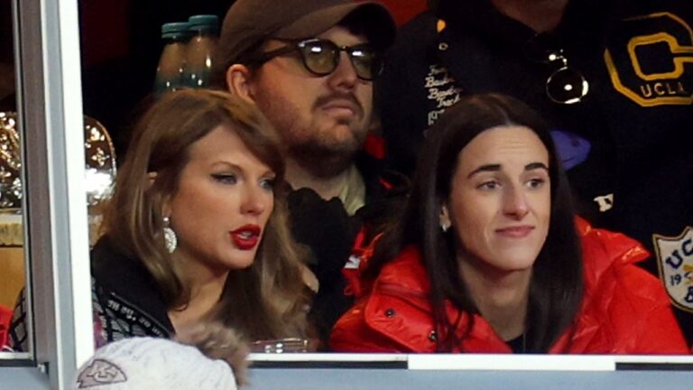 Taylor Swift and Kaitlyn Clarke’s appearance at a Chiefs game sparks mixed reactions from fans: ‘Wokesters!’