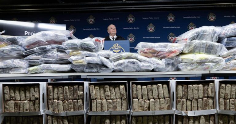 Record amounts of cocaine linked to a notorious cartel arrested in Toronto