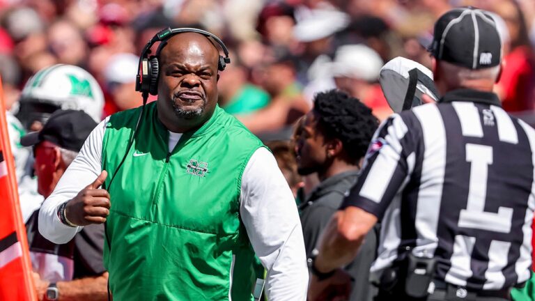 The conference suspended Marshall from college football