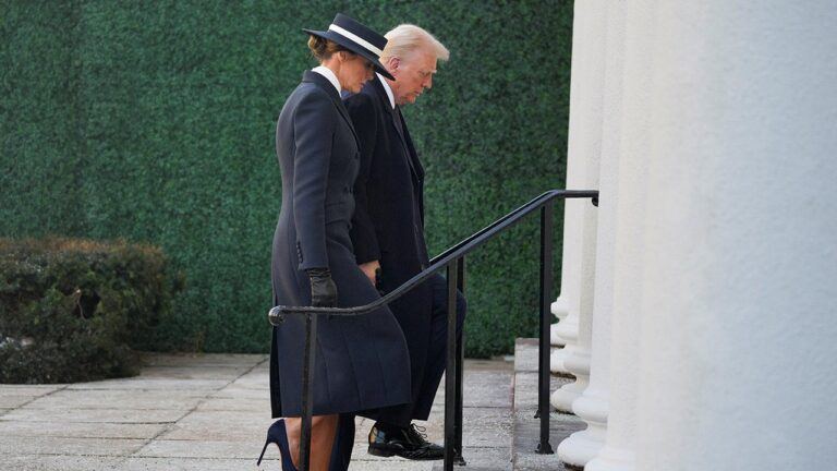 Melania Trump plays America’s fashion designers on Inauguration Day.