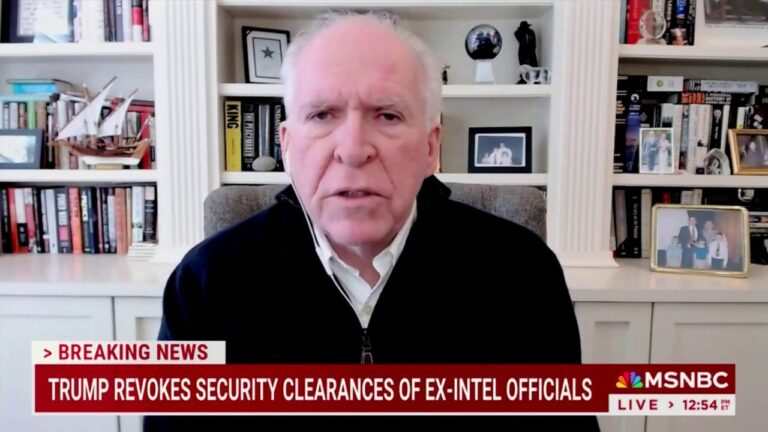 The former CIA director, whose authorization was revoked by Trump, spoke on MSNBC