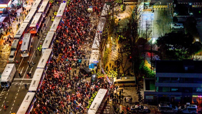 After the judge extended his prison term, Yoon’s supporters stormed the Seoul courthouse