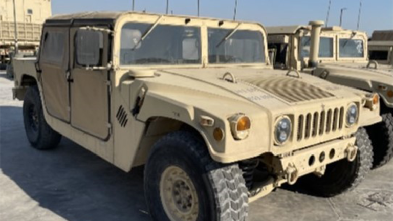 Suspects cut through fence at California Army Reserve Center before stealing Humvees, weapons