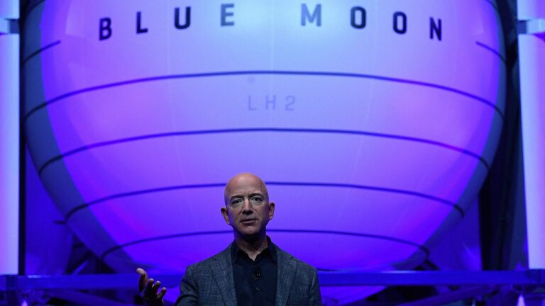 Bezos is ‘very optimistic’ about the Trump administration’s space agenda.