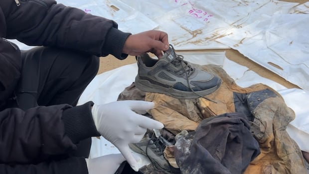 During a search for a body in Gaza, he found his niece’s body in his shoe.