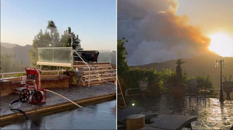 Palisades home saved from wildfire in part by pool pump system