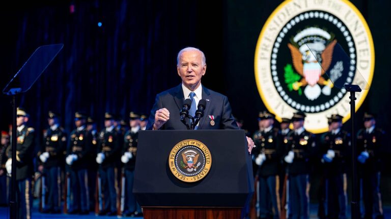 Biden praises troops for ‘strength’ and ‘stance’ in unprecedented farewell speech