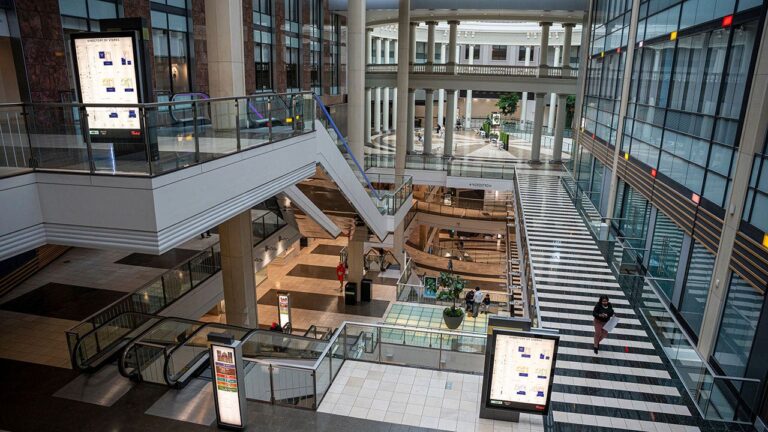 The closure of the San Francisco Center Bloomingdale’s location.