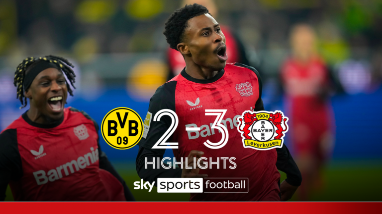 Leverkusen beat Dortmund for the 9th time in a row in all competitions